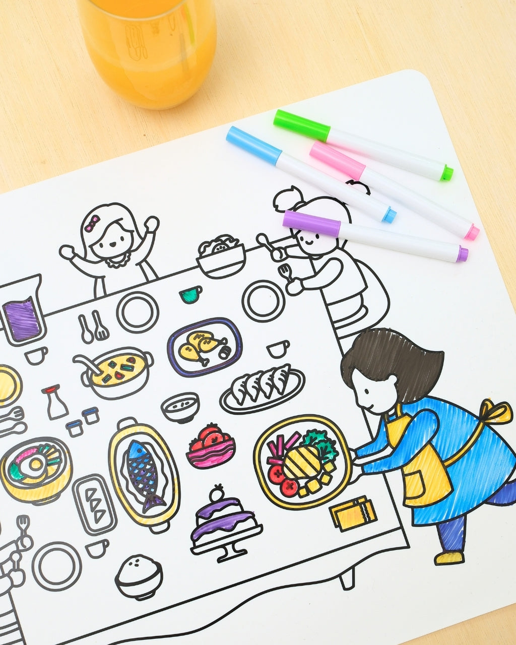 Travel Coloring Mat